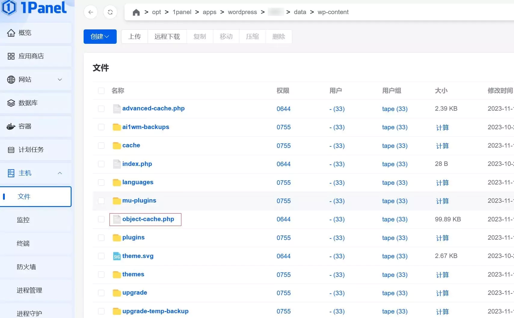 wordpress网站维护教程：1panel面板配置Redis Object Cache插件-悦然wordpress建站